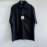 Shirt Black & Monogram Pocket 2024