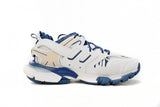 Track Sneakers White Blue & Cream