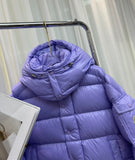 Down Jacket Purple & Double Logo Arm