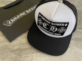 Hat White & Embroidered Logo