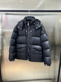 Down Jacket Black & Black Logo