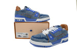 Sneakers Trainer Style Blue & Squares 2024