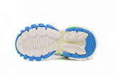 Track Sneakers White Green & Blue