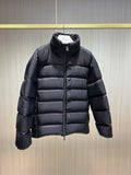 Down Jacket Black & Vertical Side Logo 2024