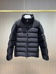 Down Jacket Black & Vertical Side Logo 2024