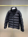 Down Jacket Black & Vertical Side Logo 2024