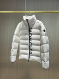 Down Jacket White & Vertical Side Logo 2024