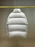 Down Jacket White & Vertical Side Logo 2024