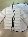 Down Jacket White & Vertical Side Logo 2024