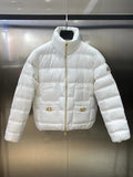 Down Jacket White & White Mini Logos 2024