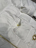 Down Jacket White & White Mini Logos 2024