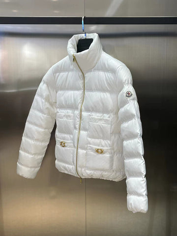 Down Jacket White & White Mini Logos 2024