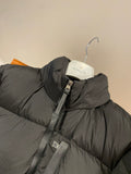 Down Jacket Black & Leather Details 2024