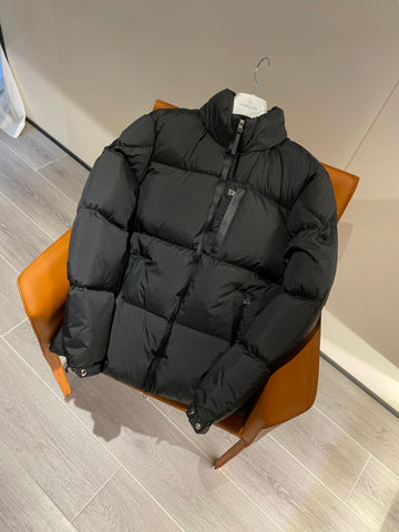 Down Jacket Black & Leather Details 2024