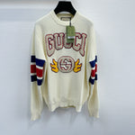 Sweater White & Embroidered Logo 2024