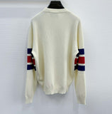 Sweater White & Embroidered Logo 2024