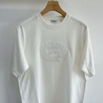 T-Shirt White & White Embroidered Logo 2024