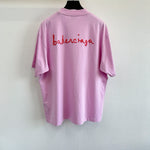 T-Shirt Pink Front & Shoulders Logo 2024