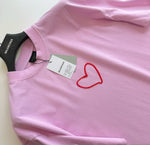 T-Shirt Pink Front & Shoulders Logo 2024