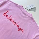 T-Shirt Pink Front & Shoulders Logo 2024