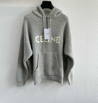 Hoodie Grey Heavy Style & Embroidered Logo 2024