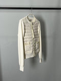 Jacket Sweater Style White & Front Pockets 2024