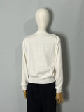 Jacket Sweater Style White & Front Pockets 2024