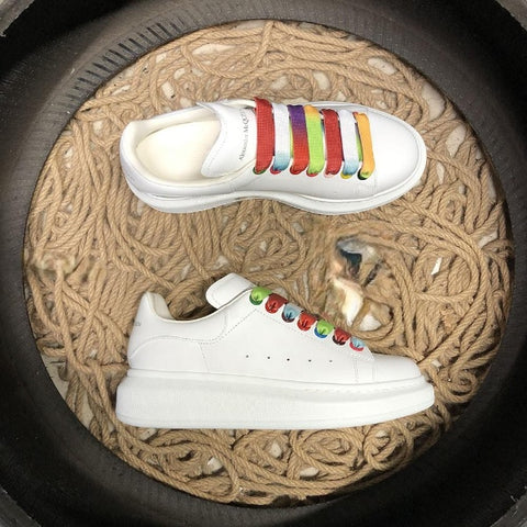 Sneakers White & Colorful Laces 2024