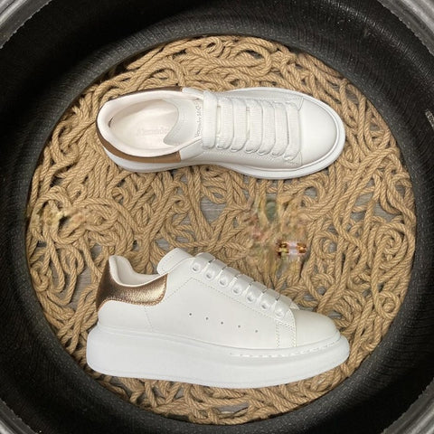 Sneakers White & Bronze Leather Back 2024