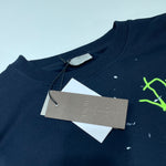 Crewneck Blue & Signature Green Embroidered Logo