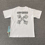 T-Shirt White & Broken Style Logo