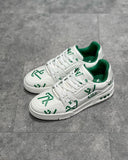 Sneakers White & Green Letters 2023