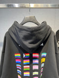 Hoodie Black & Flags Back Logo