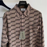 Camicia Sabbia Monogramma Lettera