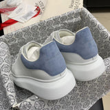 Oversize Sneakers Haze Blue Velvet