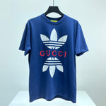 T-Shirt Collab Blu Doppio Logo