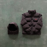 Down Jacket Black & Red Logo