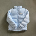 Down Jacket Ice Blue & White Front & Back Logo