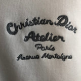 Crewneck White Atelier Embroidered Logo