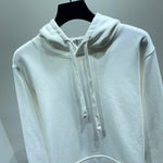 Hoodie White & Back Logo