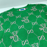 Maglione verde e logo monogramma