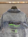 Jeans Jacket Donate Back Logo