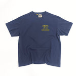 T-Shirt Blue & Old Style Yellow Logo