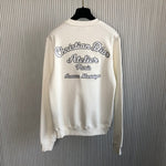 Crewneck White Atelier Embroidered Logo