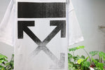 T-Shirt White & Black Fade Arrows