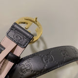 Belt Black Monogram & Gold Buckle 2.0