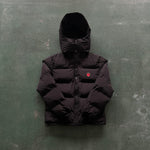 Down Jacket Black & Red Logo