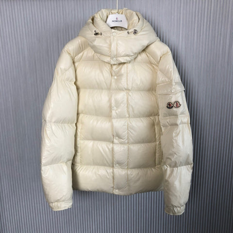 Down Jacket Cream & Double Logo Arm