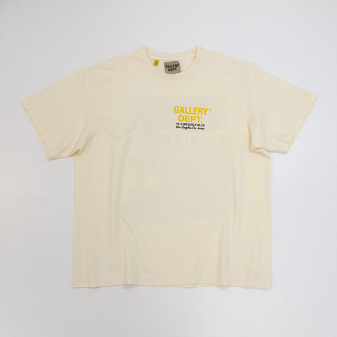 T-Shirt Car Back Print Cream