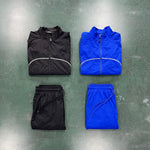 Full Tracksuit Zip-Up Black & Blue